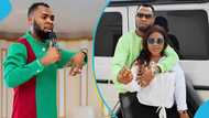 Reverend Obofuor announces wife's pregnancy, praises her for helping with his late mum's one-week observance