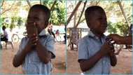 Atebubu SHS: Diminutive form 1 boy clarifies his age as adults demand answers in viral video: “He is so shy”