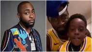 “If I catch you”: Davido reacts to funny video of Tiwa Savage’s son Jamal & Teebillz calling him ‘Baba Imade’