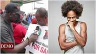 Arise Ghana Demonstration: Man struggles to explain words on his placard in hilarious video