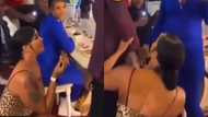 Pretty lady boldly goes on her knees to propose in public but the man walks away in video