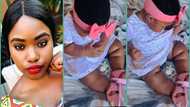 "She's just 8 months old": Baby's reaction after rocking new dress leaves peeps in awe, video goes viral