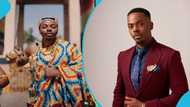 Nigerian influencer Enioluwa dons kente wrap and gold jewellery, Ghanaians give him a royal name