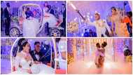 Bride and groom make majestic entrance to their wedding venue; photos cause stir