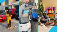 Kojo Forex flaunts fleet of luxury cars he plans to giveaway, Ghanaians react