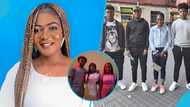 Florence Obinim flaunts her two grown-up children after their return from abroad to Ghana