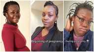 Young lady sparks reactions as video of her massive pregnancy transformation surfaces