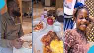 Ofori Amponsah and daughter bond and have breakfast in cute video