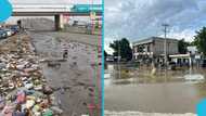 Achimota-Ofankor stretch flooded after heavy evening rainfall