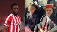 Mikel Obi's twin daughters make adorable video to celebrate footballer's 34th b'day