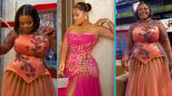 Empress Gifty copies McBrown's tulle corset gown for United Showbiz, video trends: "The blueprint"