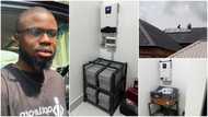 Man installs solar with 4 batteries, generates electricity, says it carries cooker, fridge: "No need for ECG"