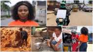 5 young ladies hustling on the street to make money, one rides okada to pay school fees