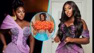 Eunice Oheneba Aseidu: British-Ghanaian film producer rocks beaded kente gown created by top male designer