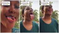 Men want to marry her: Beautiful lady with long tongue like snake wows many, dances with it in viral video
