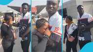 Canada-bound Ghanaian lady cries as she bids her boyfriend farewell at the KIA
