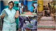 Young lady converts waste plastic bottles into strong building blocks; shows how she does it in viral video