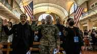 'I belong here': New US citizens take oath on Ellis Island