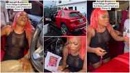 Man buys lady brand new Mercedes Benz GLE, iPhone 15, plot of land, she screams in video