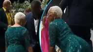 Elderly woman with grey hair seriously twerks at wedding reception in viral video