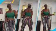 Hajia Bintu shakes her backside seriously as she dances to Bhebha in video, many drool over her curves