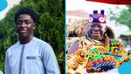 Otumfuo bonds with youngest son at Christmas durbar, video of their interaction evokes joy
