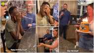 Black boy sheds tears in touching video as his adopted white parents wow him with his first-ever birthday cake