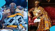 Otumfuo promises to enstool Dentaa in a video: "You look like a Queen"