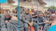 Sam George and Appiah Stadium chat like besties at Engineer Atta Poku's mom's funeral in Kumasi