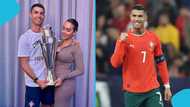 Fans gush over lovely photo of CR7 and his girlfriend celebrating Nations League glory