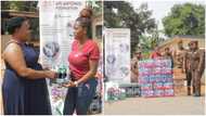 Ghanaian lady Afi Antonio & team blesses Nsawam Female Prison with goodies to support them