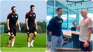 Jubilation as Cristiano Ronaldo spotted at Man United's training ahead of Newcastle game