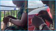 Female soldier clips toenails for her civilian husband in loved-up romantic video, netizens react