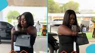 Hannah Olateju: Physically challenged Naija entrepreneur attends event in Accra; netizens admire her beauty
