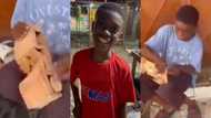 Prince Antwi: 12-year-old Ghanaian student builds wooden car that moves from scratch; video pops up