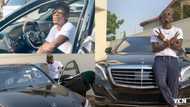 Shatta Wale splashes over GHC500k on powerful Benz; shows off car in new photos, video