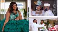 Tracey Boakye and her husband rock white stunning white outfits for their son's christening