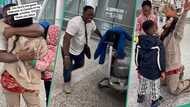 Nigerian woman overjoyed as her husband and 4 children land in Canada, video trends