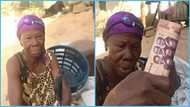 Elderly Ghanaian lady who was swindled GH¢200, gifted gh¢1000 by two kind men, expresses gratitude in video