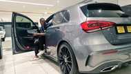 Soft Life: Young 'rich kid' buys himself luxury Mercedes Benz for his b'day; shares amazing photos
