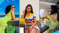 Hajia4Real flies in McDan’s private jet for first international trip after US prison release