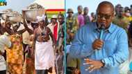 Ketu South Queenmothers Gift President Mahama Large Bowls of Fish