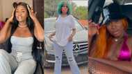 Sassy and stylish: Yaa Jackson shows off her beauty as she flaunts Mercedez Benz in photos ad video