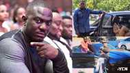 Meet Sarkodie's 'gbonyo face' bodyguard of 10 years who never laughs (photos)