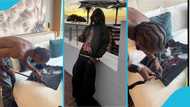 Black Sherif cuts his t-shirt, turns it into a crop to in viral video