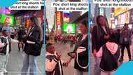 Yaw Dabo gets rejected as he shoots shot at tall light skin lady in NYC: "No way"