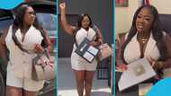 Tracey Boakye celebrates 100K followers, flaunts her plaque from YouTube