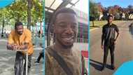 Kwaku Manu rushes to Ghana from the US to vote, expresses excitement in video