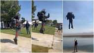 Young man wears jetpack gadget, flies in the air, his video stirs reactions online