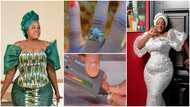 Tracey Boakye Shows Off Expensive Diamond And Gold Wedding Ring; Fans Gush